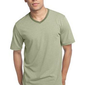 Mens Mini Stripe Notch Crew Tee