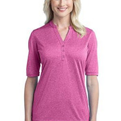 Ladies Performance Cross Dye Henley