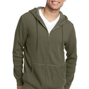 Mens Heavyweight Thermal Full Zip Hoodie