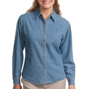 Ladies Long Sleeve Denim Shirt